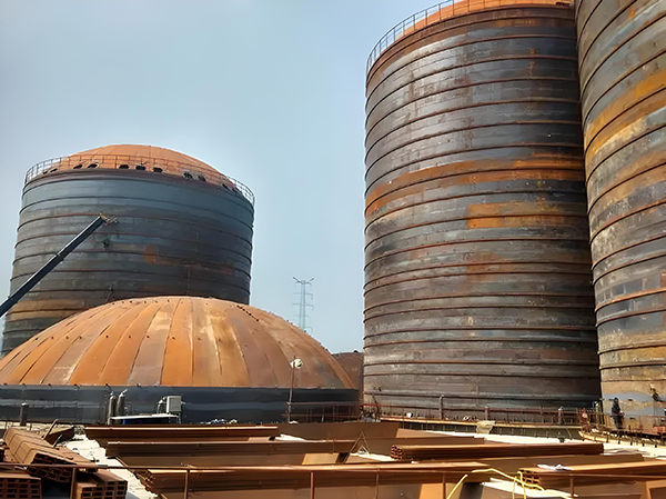 广水焦粉钢板仓